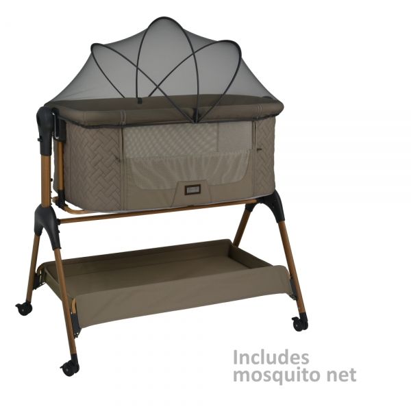 BEBE STARS Λίκνο Μωρού Με Κουνουπιέρα Style 2in1 Natural Beige