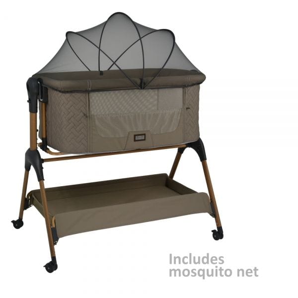 BEBE STARS Λίκνο Μωρού Με Κουνουπιέρα Style 2in1 Natural Beige