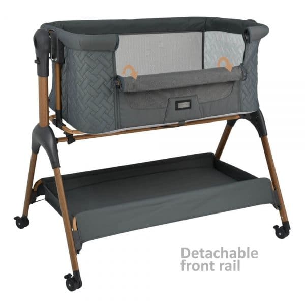 BEBE STARS Λίκνο Μωρού Με Κουνουπιέρα Style 2in1 Smoked Grey