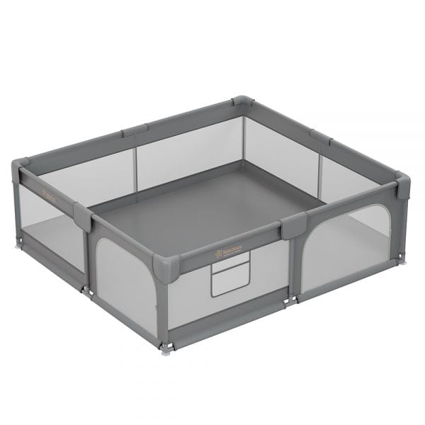 BEBE STARS Μεγάλο Πάρκο Για Μωρά Ορθογώνιο Playzen Grey 180×200cm