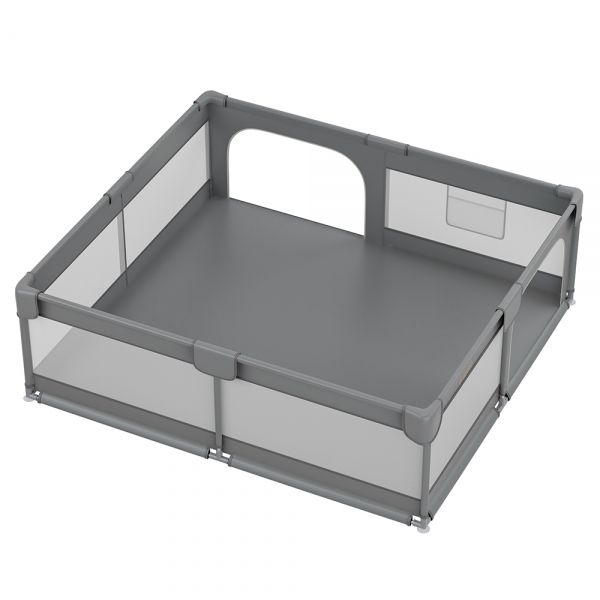 BEBE STARS Μεγάλο Πάρκο Για Μωρά Ορθογώνιο Playzen Grey 180×200cm