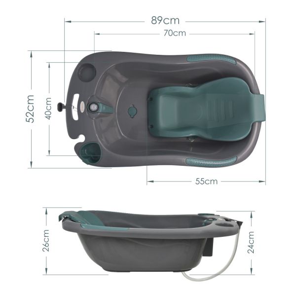 BEBE STARS Μπανιέρα Μωρού Splash Grey