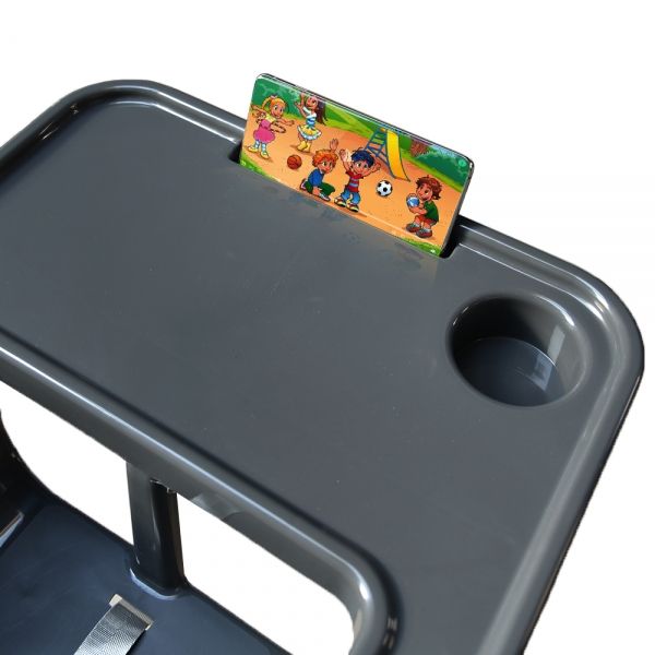 BEBE STARS Παιδικό Κάθισμα Φαγητού Joy 2in1 Grey (6-36 μηνών)