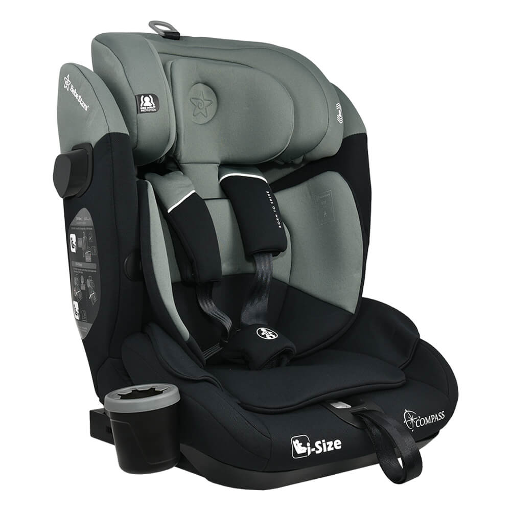 BEBE STARS Κάθισμα Αυτοκινήτου Isofix i-Size Compass Olive (76-150cm)