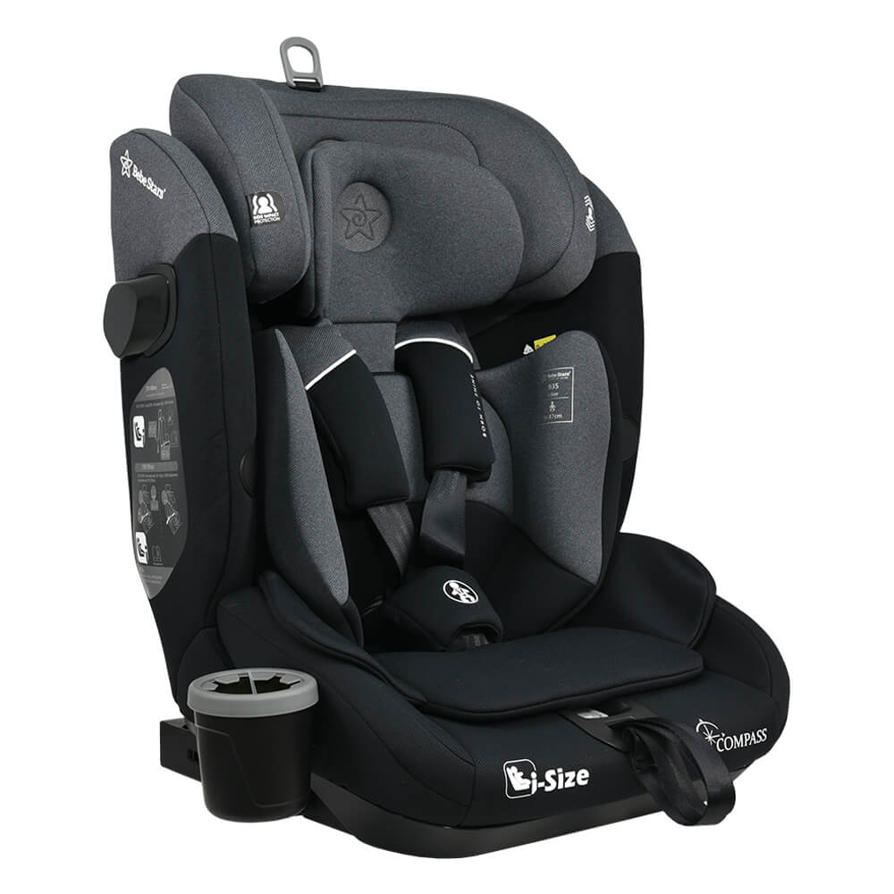 BEBE STARS Κάθισμα Αυτοκινήτου Isofix i-Size Compass Steel (76-150cm)