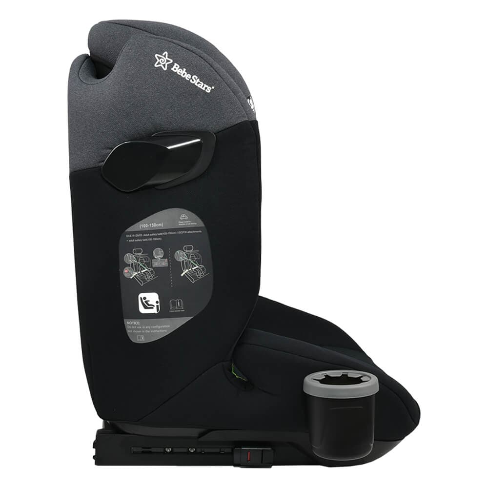 BEBE STARS Κάθισμα Αυτοκινήτου Isofix i-Size Spirit Steel Grey (100-150cm)