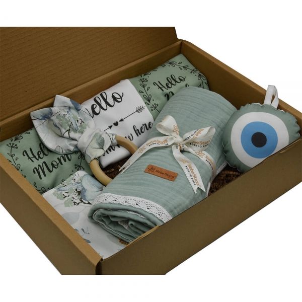 BEBE STARS Σετ Δώρου Για Νεογέννητο Αγόρι & Κορίτσι Nature