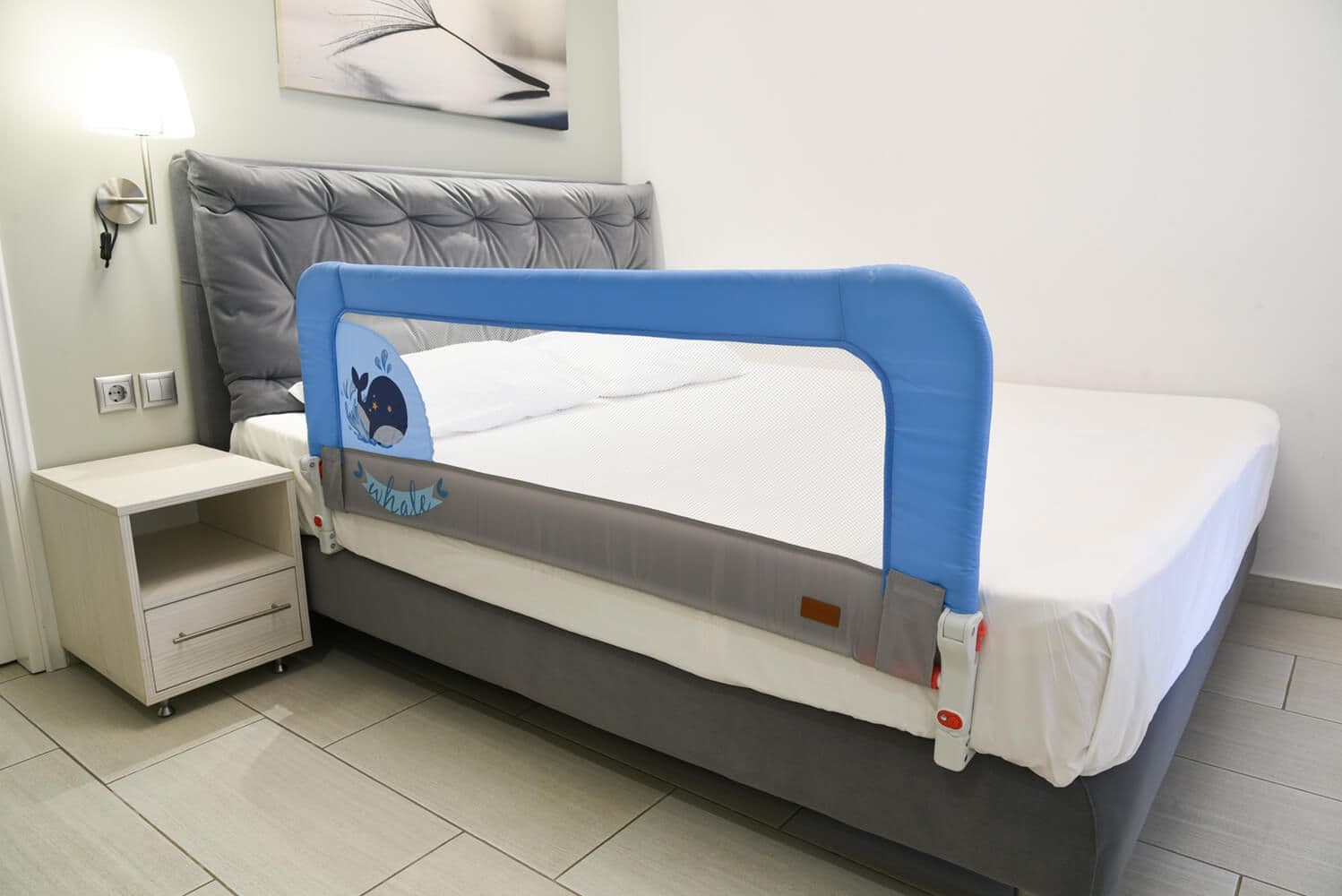 BEBE STARS Προστατευτική Μπάρα Κρεβατιού Whale (140×60 cm)