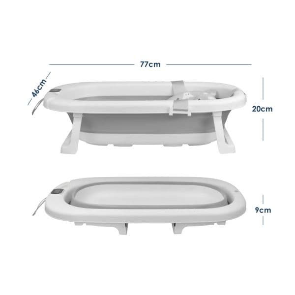 BEBE STARS Πτυσσόμενη Μπανιέρα Μωρού Με Θερμόμετρο Foldy Set