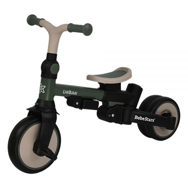 BEBE STARS Παιδικό Τρίκυκλο Ποδήλατο Ισορροπίας Urban 7in1 Forest Green (12+ μηνών)