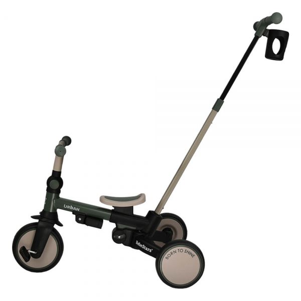 BEBE STARS Παιδικό Τρίκυκλο Ποδήλατο Ισορροπίας Urban 7in1 Forest Green (12+ μηνών)