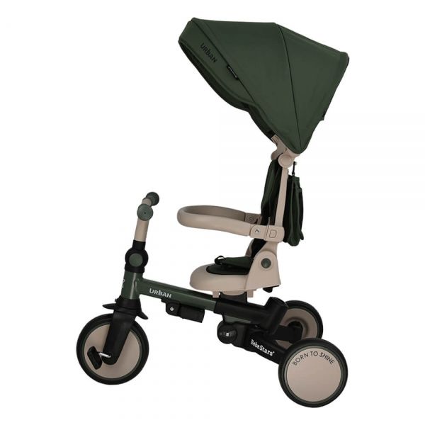 BEBE STARS Παιδικό Τρίκυκλο Ποδήλατο Ισορροπίας Urban 7in1 Forest Green (12+ μηνών)