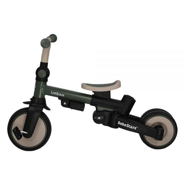 BEBE STARS Παιδικό Τρίκυκλο Ποδήλατο Ισορροπίας Urban 7in1 Forest Green (12+ μηνών)