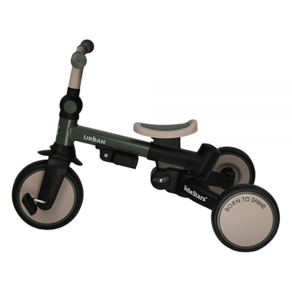 BEBE STARS Παιδικό Τρίκυκλο Ποδήλατο Ισορροπίας Urban 7in1 Forest Green (12+ μηνών)