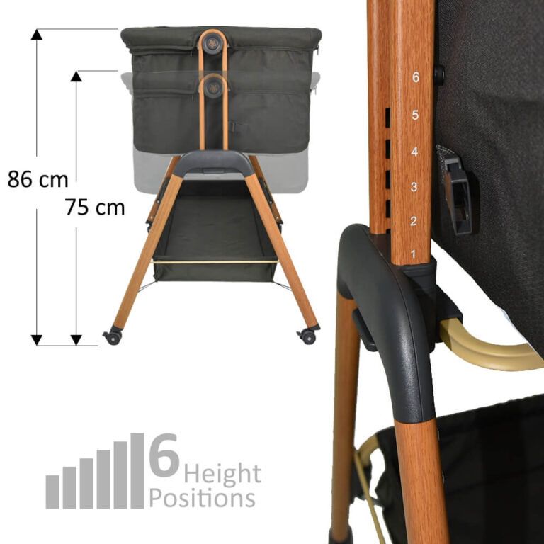 BEBE STARS Λίκνο Crystal Olive