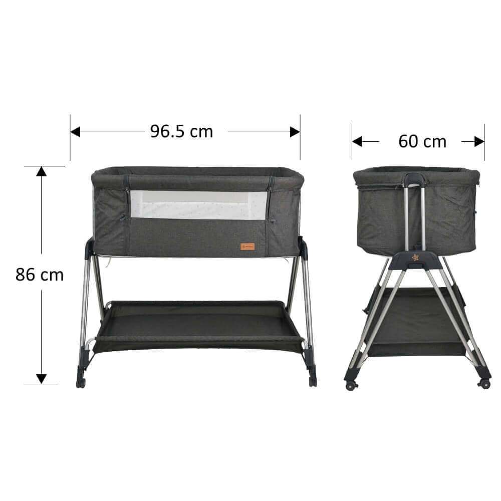 BEBE STARS Λίκνο Pearl Graphite