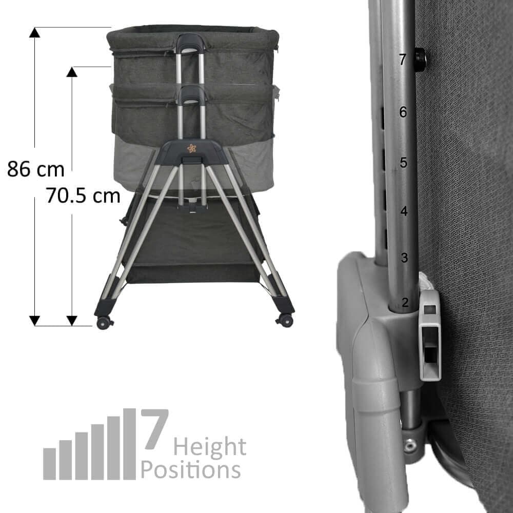 BEBE STARS Λίκνο Pearl Graphite