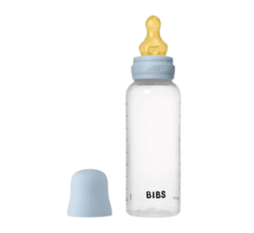 BIBS Πλαστικό Μπιμπερό Latex Medium Flow Baby Blue 270ml (2+ μηνών)
