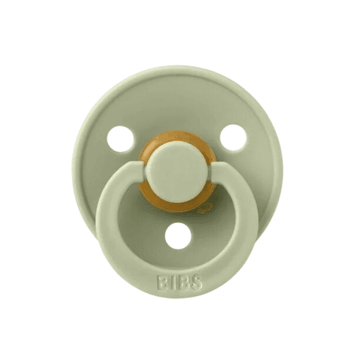 BIBS Στρογγυλή Πιπίλα Latex Colour Sage (0-6 μηνών)