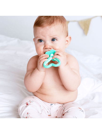 BRUSH BABY Βρεφική Οδοντόβουρτσα & Μασητικό Μασελάκι Σιλικόνης (0-18 μηνών)