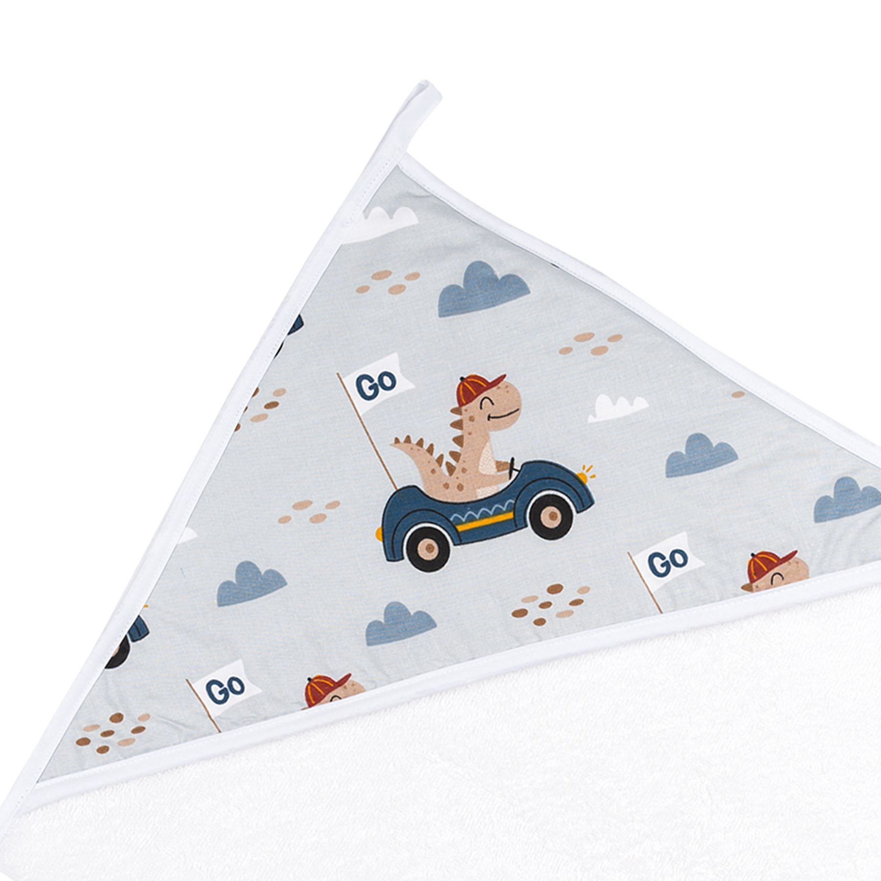 BUNNY BEBE Βρεφικό Μπουρνούζι Κάπα Go Dinosaur