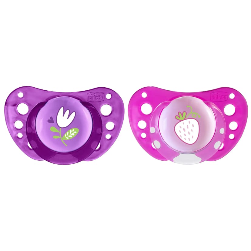 CHICCO Σετ Πιπίλες Σιλικόνης Physio Air Pink (16-36 μηνών)