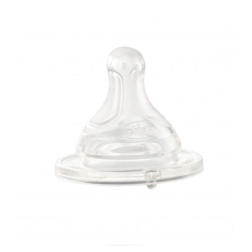 CHICCO Θηλή Σιλικόνης Physio Perfect 5 Κανονική Ροή (0+ μηνών) (2 Τεμάχια)