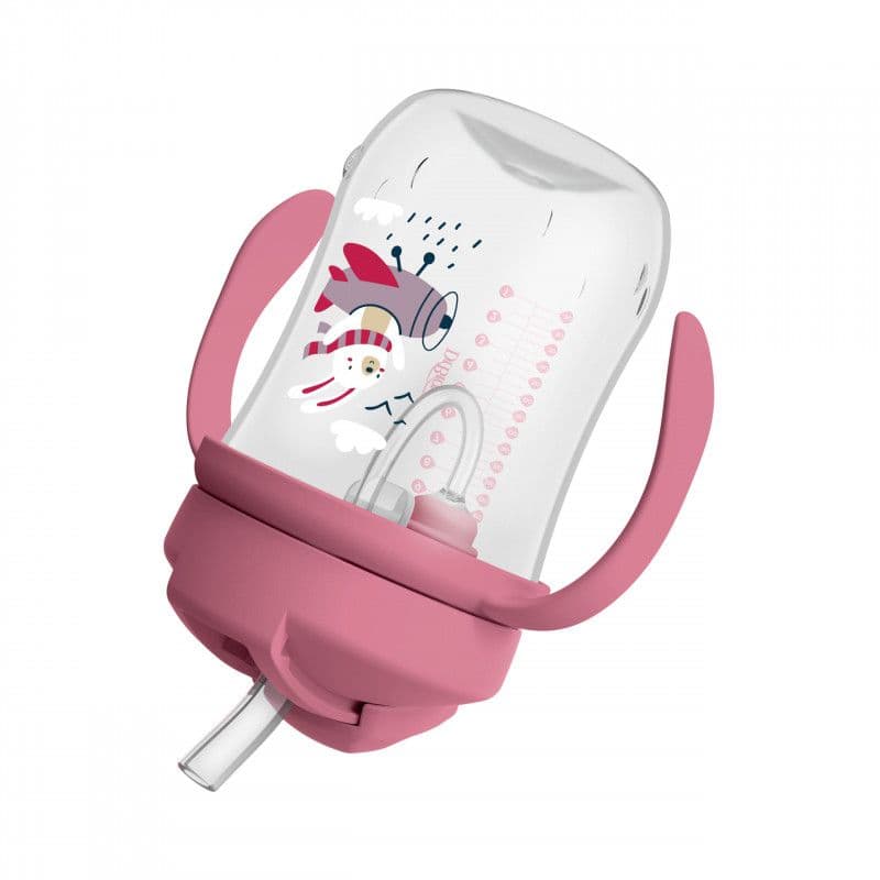 DR. BROWN'S Εκπαιδευτικό Ποτηράκι Ροζ Πάπια 270ml (6+ μηνών)