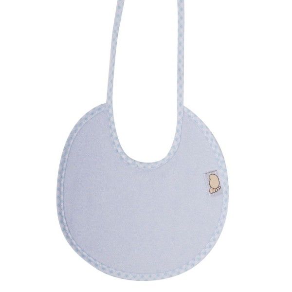 FIGLIO BINO Βρεφική Στρογγυλή Σαλιάρα Φροτέ Με Χρώμα & Ρέλι Blue (0+ μηνών)