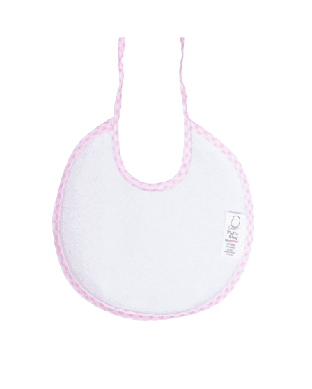 FIGLIO BINO Βρεφική Στρογγυλή Σαλιάρα Φροτέ Με Χρωματιστό Ρέλι Pink (0+ μηνών)
