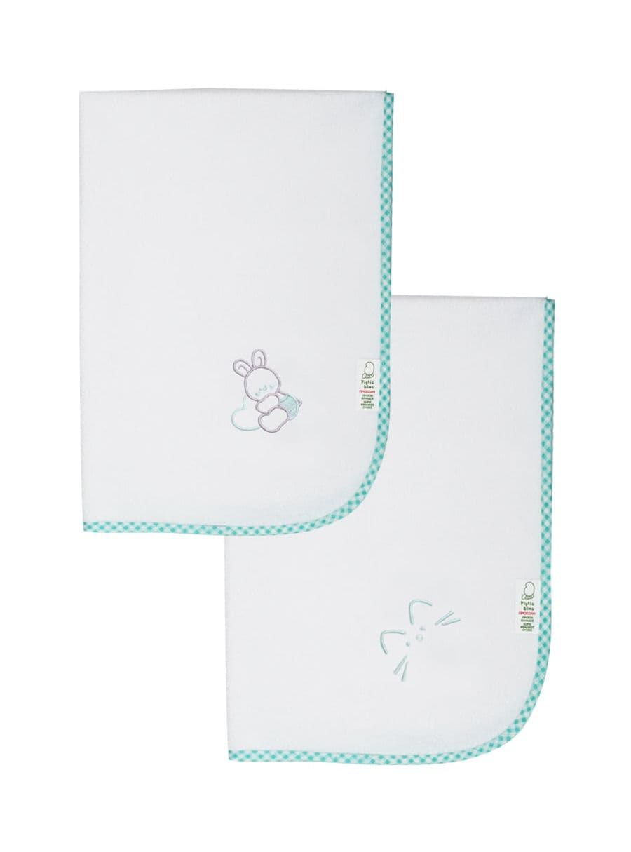 FIGLIO BINO Αδιάβροχο Σελτεδάκι Μωρού Με Κέντημα 50x70cm Mint