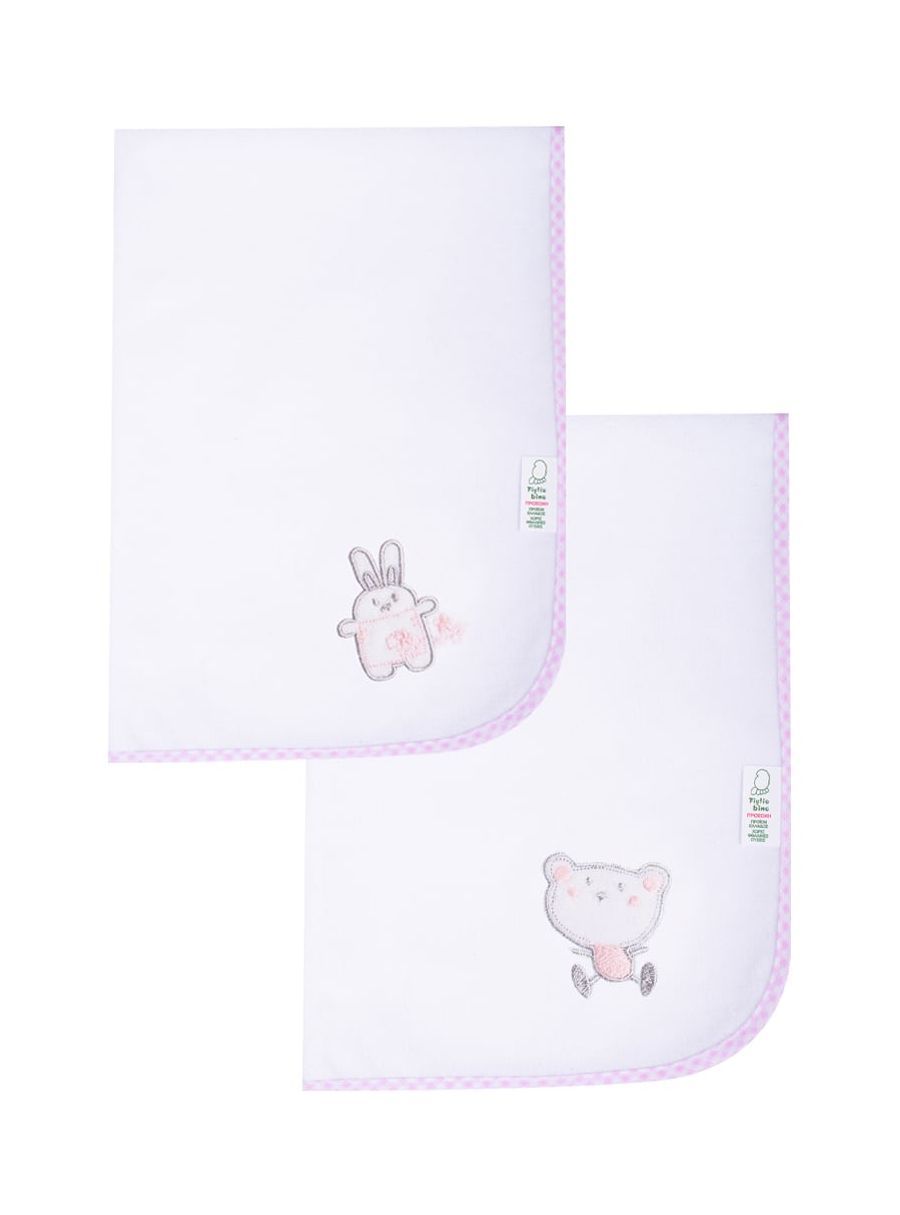 FIGLIO BINO Αδιάβροχο Σελτεδάκι Μωρού Με Κέντημα 50x70cm Pink