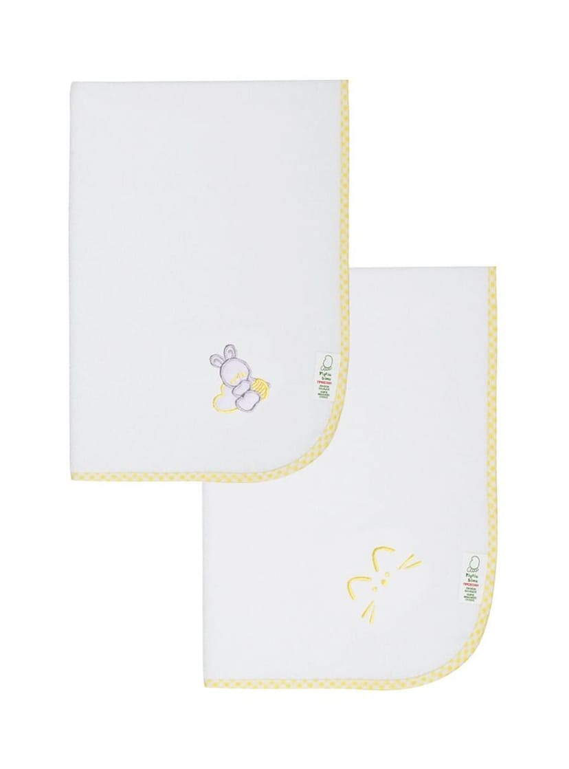 FIGLIO BINO Πάνα Αγκαλιάς Φανέλα Με Κέντημα Yellow