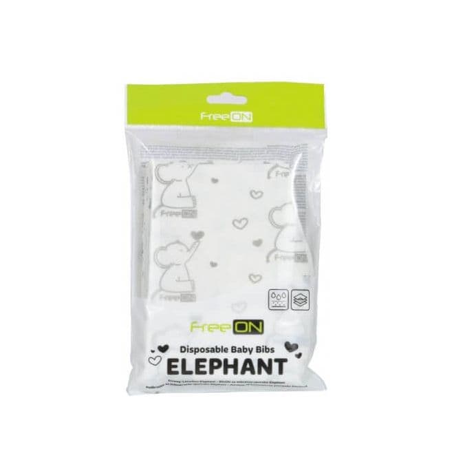 FREE ON Αδιάβροχη Σαλιάρα Μιας Χρήσης (12 Τεμάχια)