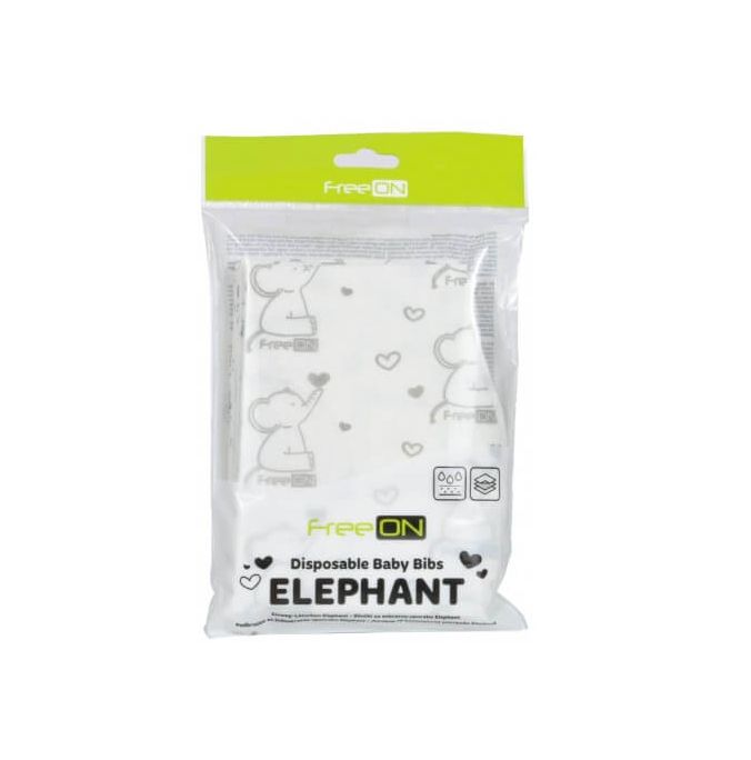 FREE ON Αδιάβροχη Σαλιάρα Μιας Χρήσης (12 Τεμάχια)