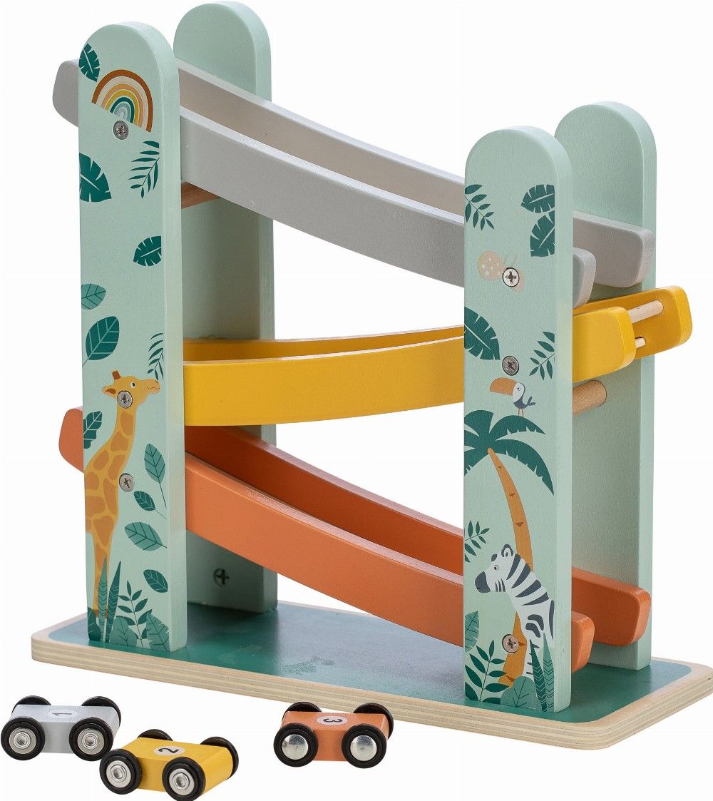 FREE ON Εκπαιδευτικό Παιχνίδι Ξύλινο Μίνι Γκαράζ Με Αυτοκίνητα (18+ μηνών)