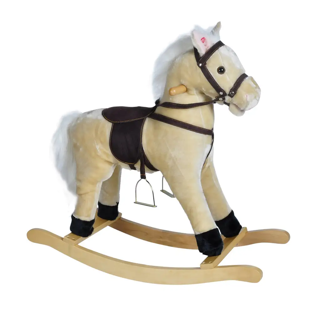 FREE ON Κουνιστό Μουσικό Παιχνίδι Αλογάκι Beige (18+ μηνών)