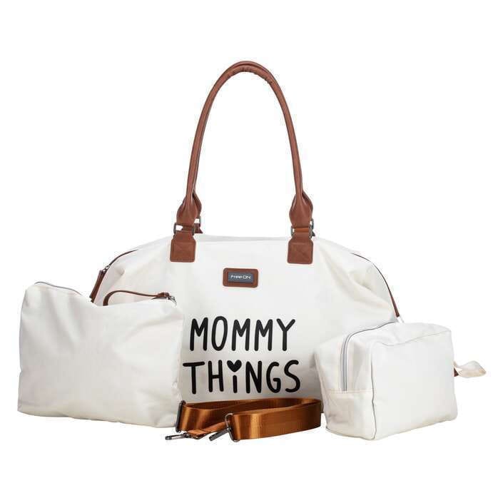FREE ON Τσάντα Μαμάς Ώμου Με Νεσεσέρ Mommy Bag Beige