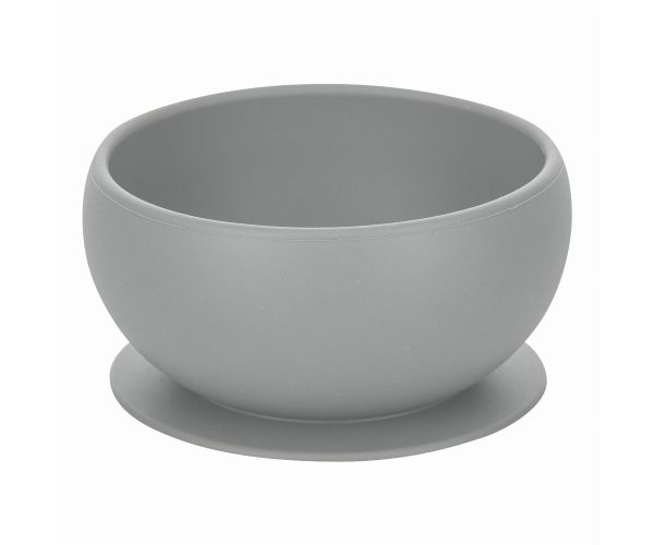 FREEON Μπωλ Φαγητού Σιλικόνης Για Μωρά Με Βεντούζα Gray (6+ μηνών)