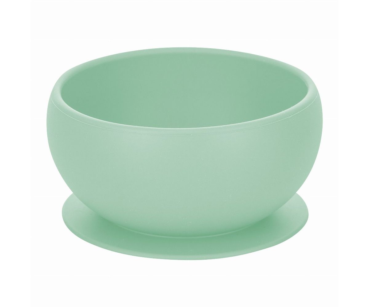 FREEON Μπωλ Φαγητού Σιλικόνης Για Μωρά Με Βεντούζα Green (6+ μηνών)