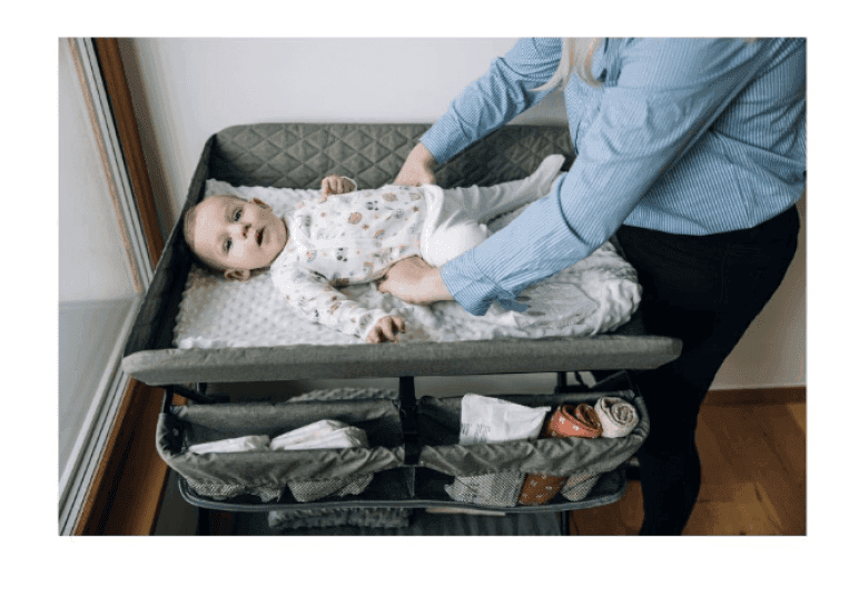 FREE ON Πτυσσόμενη Μεταλλική Αλλαξιέρα Μωρού Lia