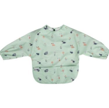 FREE ON Μακρυμάνικη Αδιάβροχη Σαλιάρα Με Τσέπη & Κουμπάκια Forest Animal (6+ μηνών)