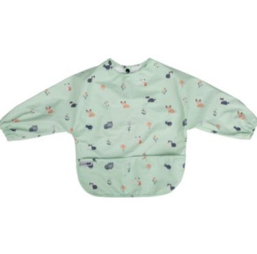 FREE ON Μακρυμάνικη Αδιάβροχη Σαλιάρα Με Τσέπη & Κουμπάκια Forest Animal (6+ μηνών)