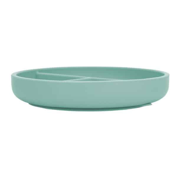 FREE ON Πιάτο Σιλικόνης Με Χωρίσματα Και Βεντούζα Green (6+μηνών)