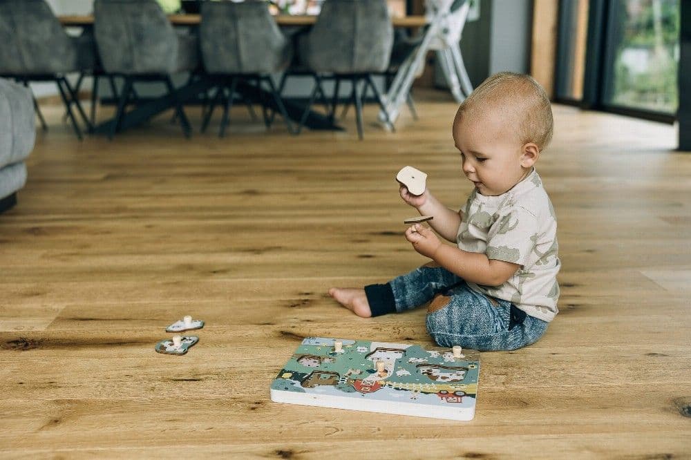 FREE ON Εκπαιδευτικό Παιχνίδι Ξύλινο Παζλ Με Ζωάκια & Ήχους Farm (12+ μηνών)