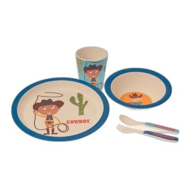 GAMBERRITOS Βρεφικό Σετ Φαγητού PP Cowboy (6+ μηνών)