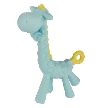 GAMBERRITOS Μαλακό Μασητικό Σιλικόνης Για Μωρά Giraffe Blue (0+ μηνών)
