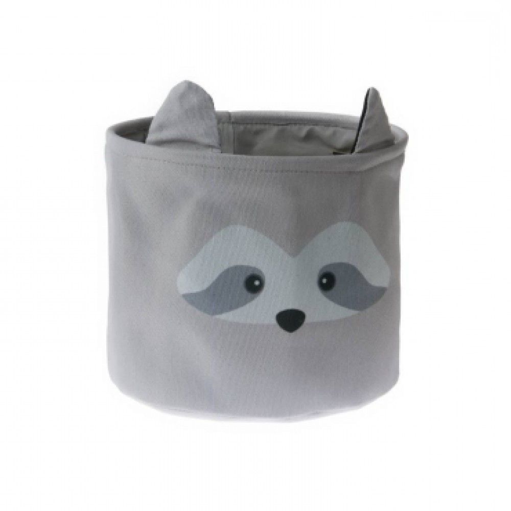 GAMBERRITOS Στρογγυλό Καλάθι Αποθήκευσης Παιχνιδιών Ρακούν