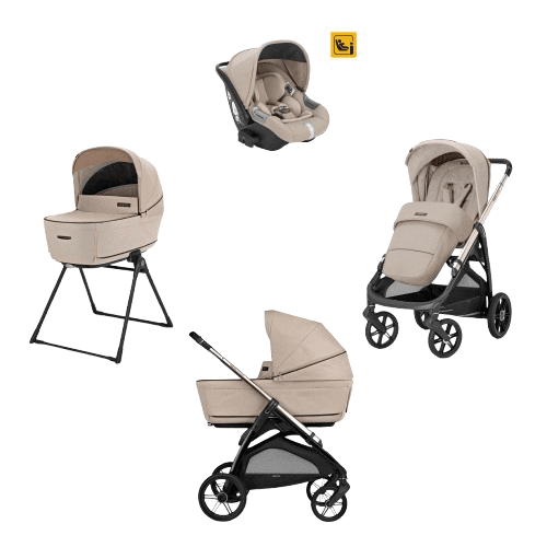 INGLESINA Καρότσι 3 Σε 1 Aptica System Quattro Darwin Infant Pashmina Beige-Palladio Black