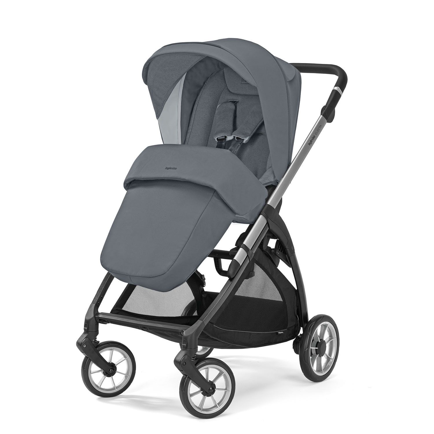 INGLESINA Καρότσι 3 Σε 1 Electa Quattro Darwin Infant Union Grey-Silver Black